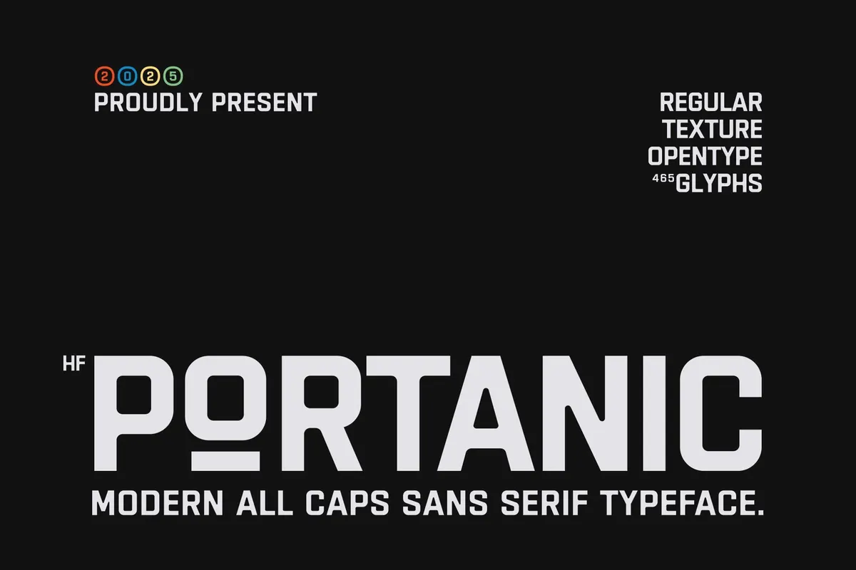 HF Portanic All Caps Typeface