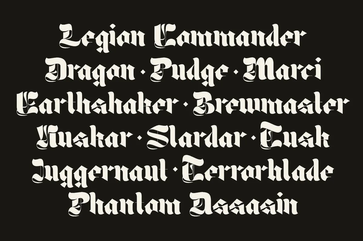 Umbra Nollan Blackletter Type