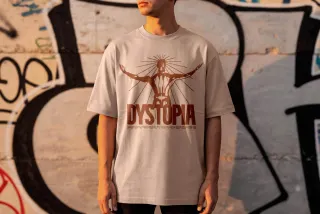 Graffiti Wall T-Shirt Mockup