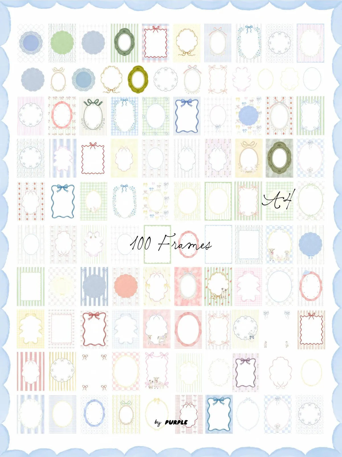 Bowette: Cottagecore Frames & Papers