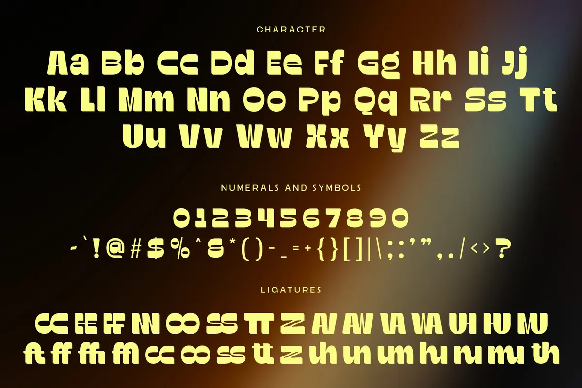 Exhuma - Heavy Groovy Display Font