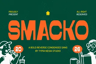 Smacko - Bold Reverse Contrast Sans Font