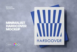 Minimalist Hardcover Book Mockups