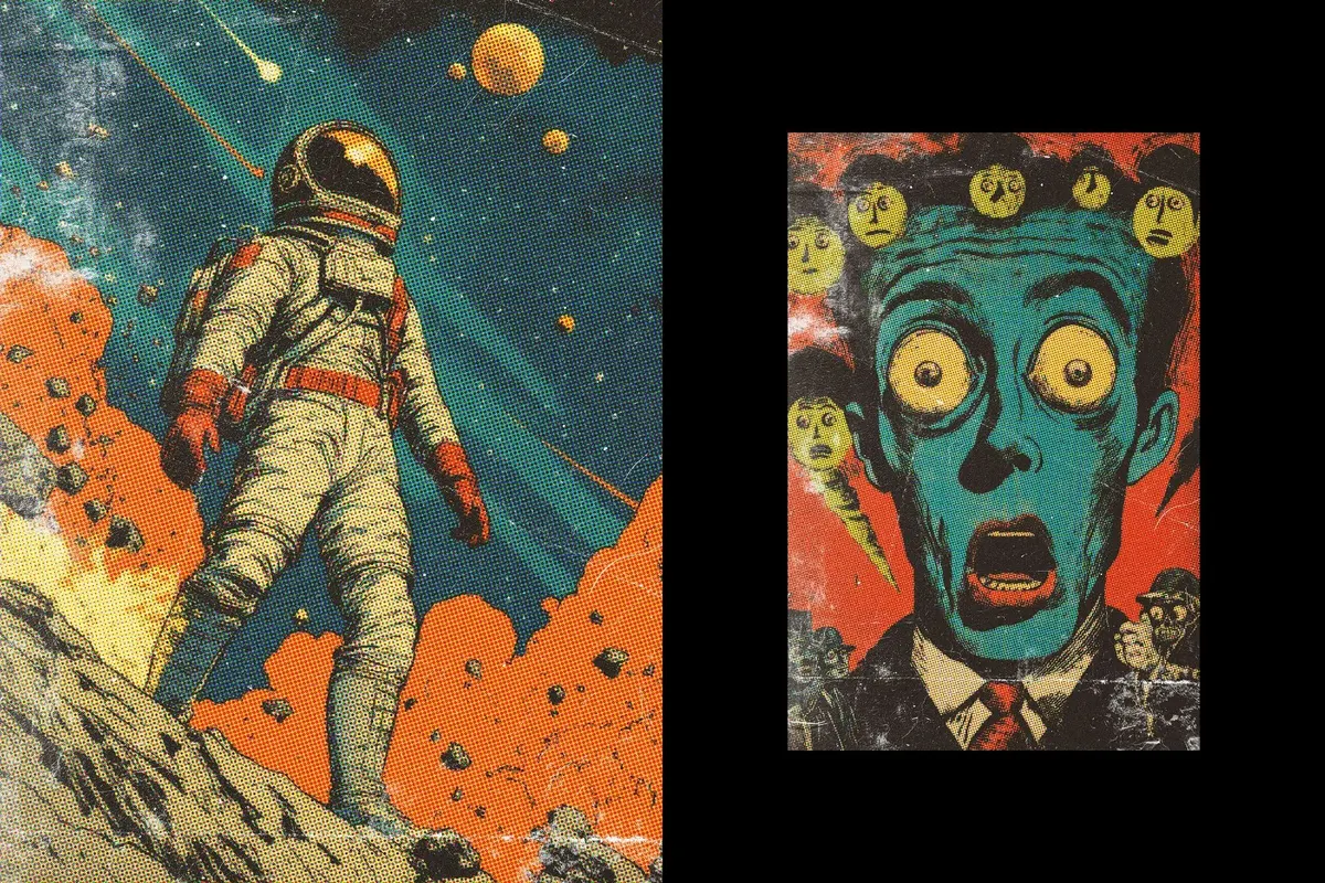 Retro Comic Poster Effect