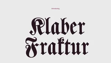 Klaber Fraktur Font