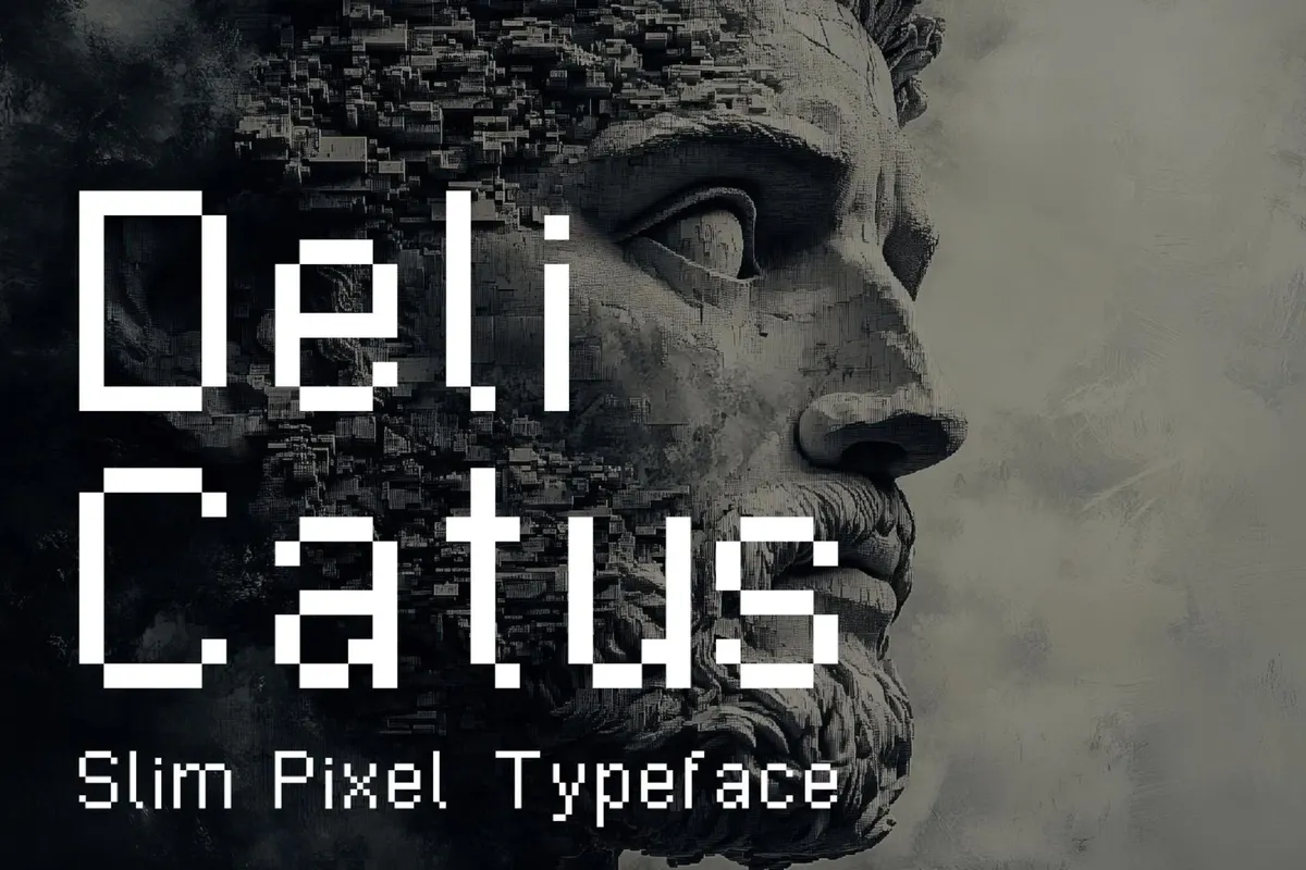 Delicatus - Slim Pixel Typeface