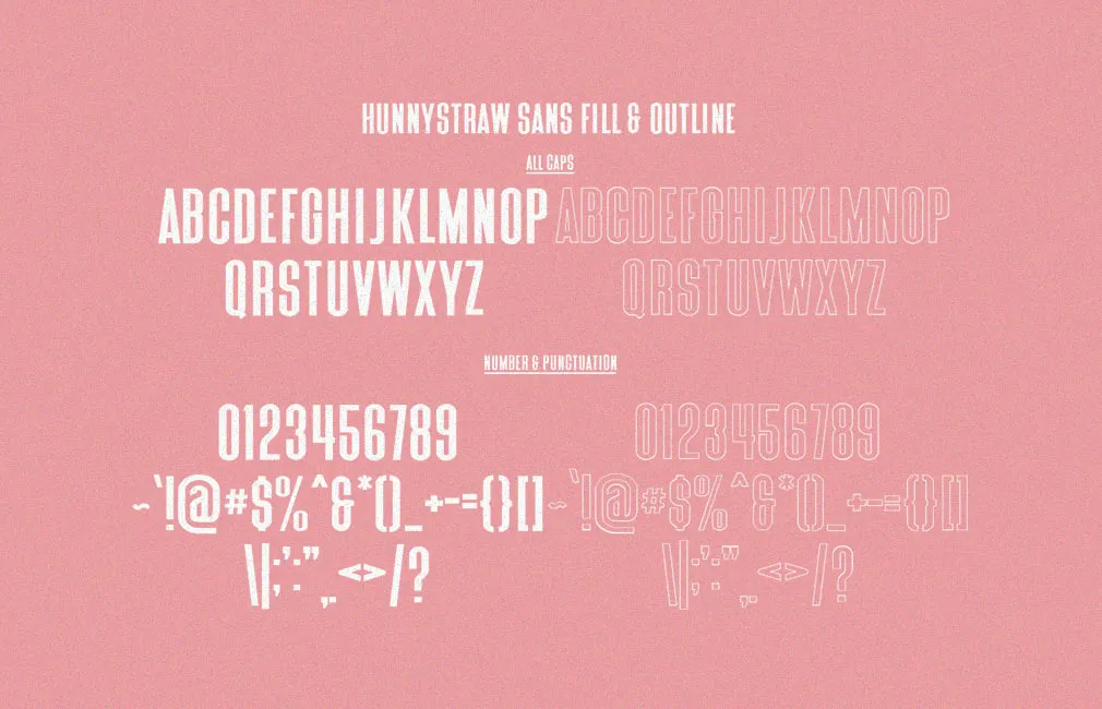 Hunny Straw Font Collection