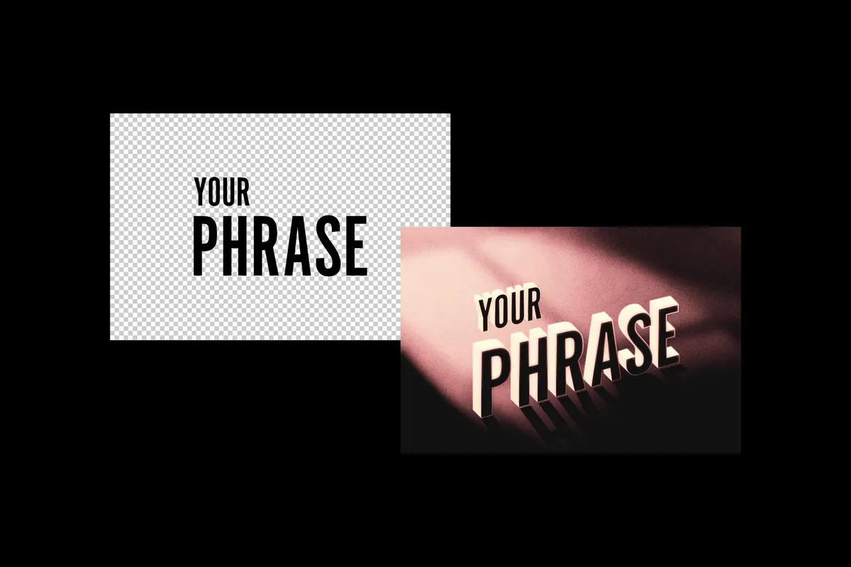 Vintage Noir Movie Title Text Effect
