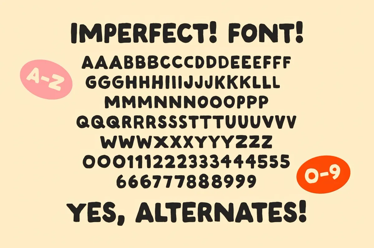 Imperfect! - A Handwritten Sans Serif