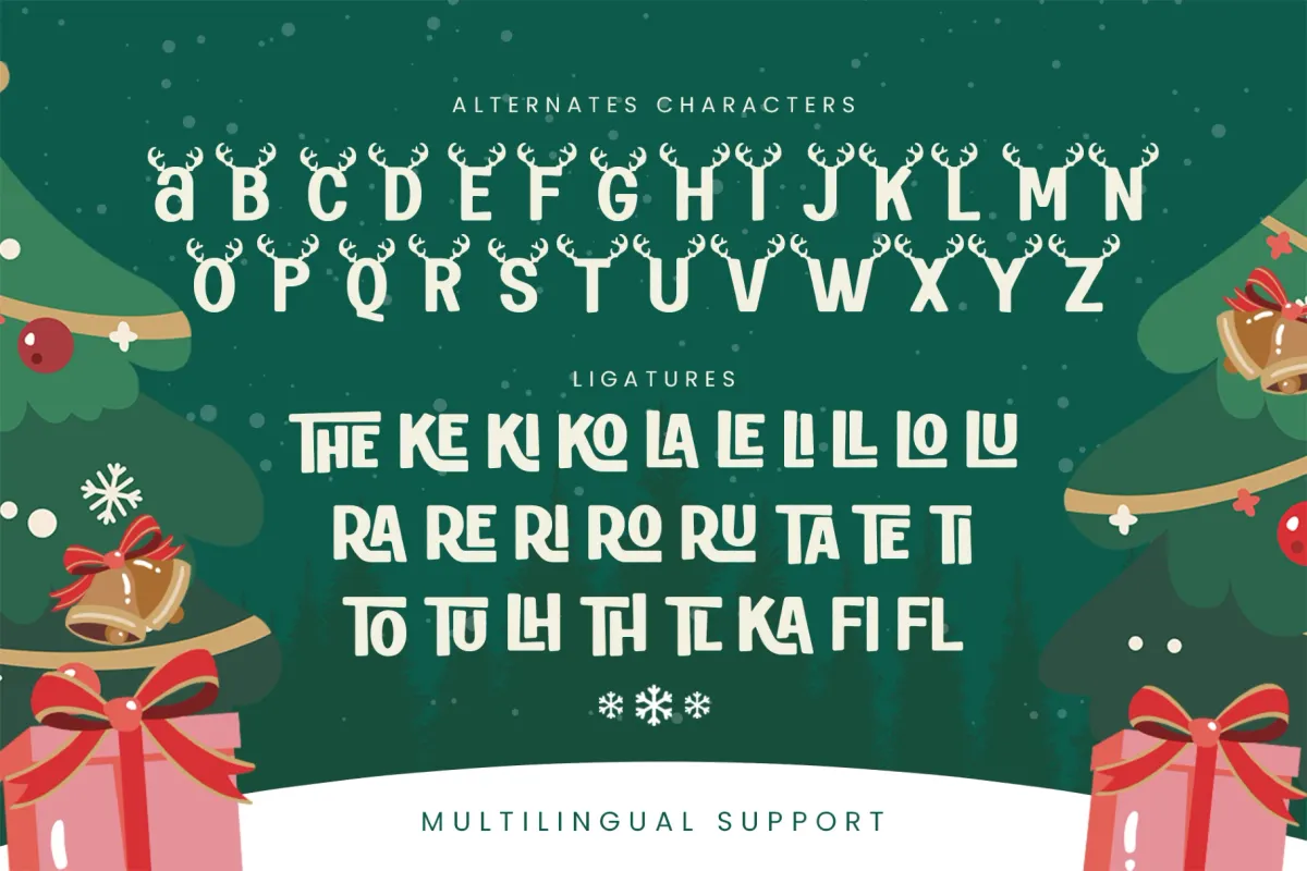 Sparkla – Christmas Holiday Display Font