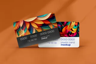 Realistic Plastic Card Mockup