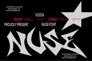 Nuse - Sharp Display Font