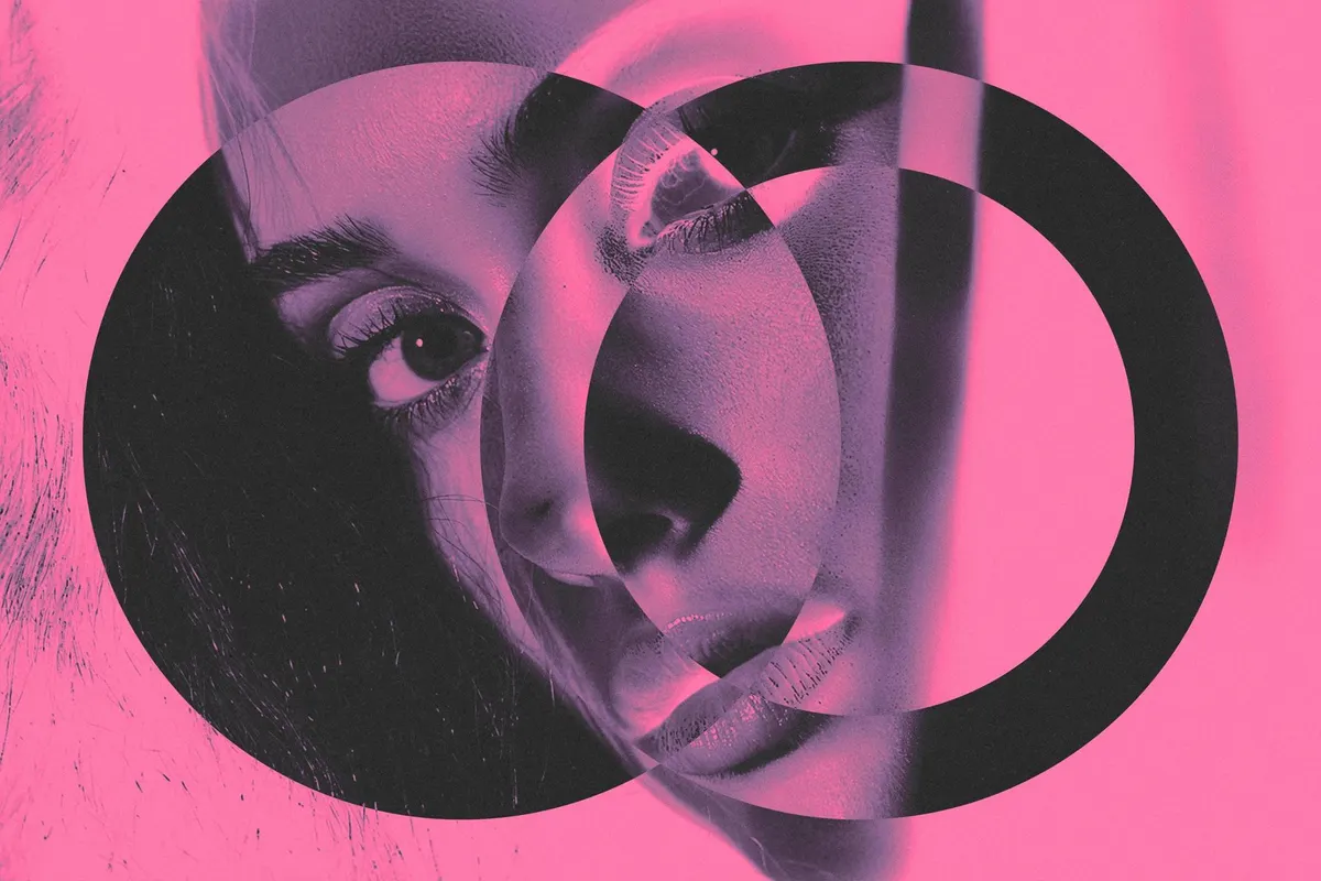 Duotone Circles Photo Effect