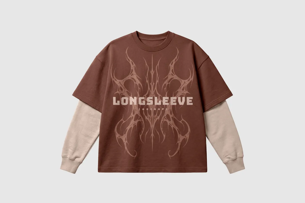 Double-Sleeve Longsleeve Mockup