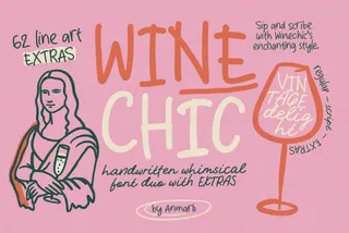 WineChic — Handwriting Font & Extras