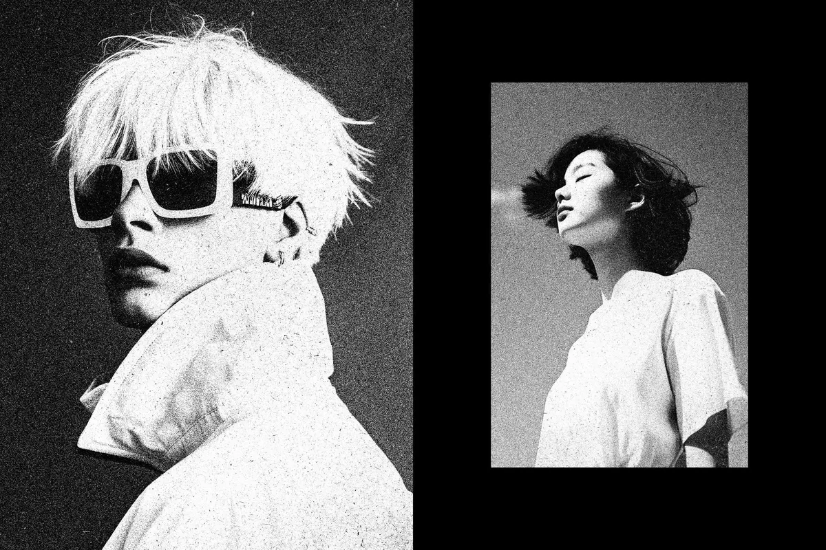 Grainy Risograph Poster Effect