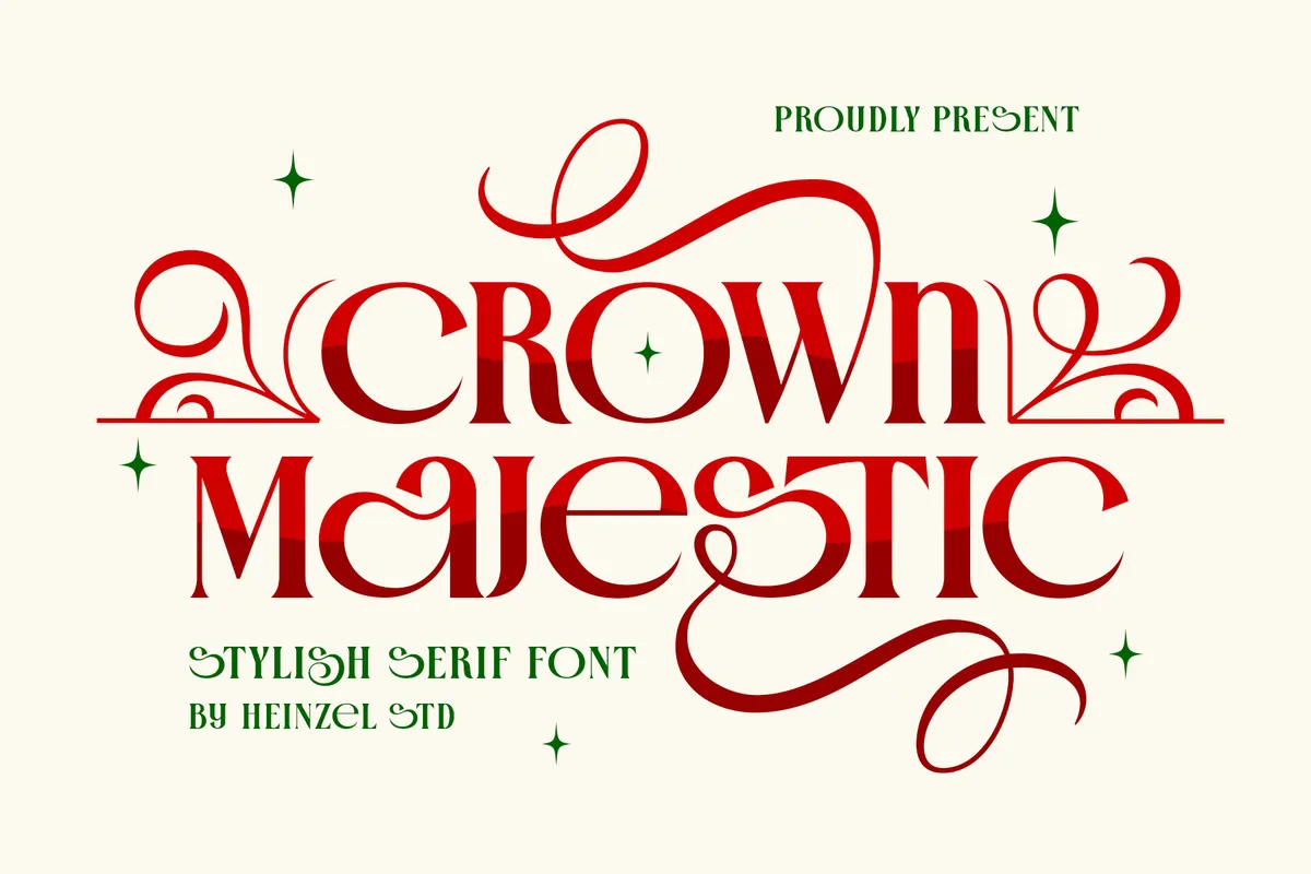Crown Majestic - Stylish Swash Serif Font