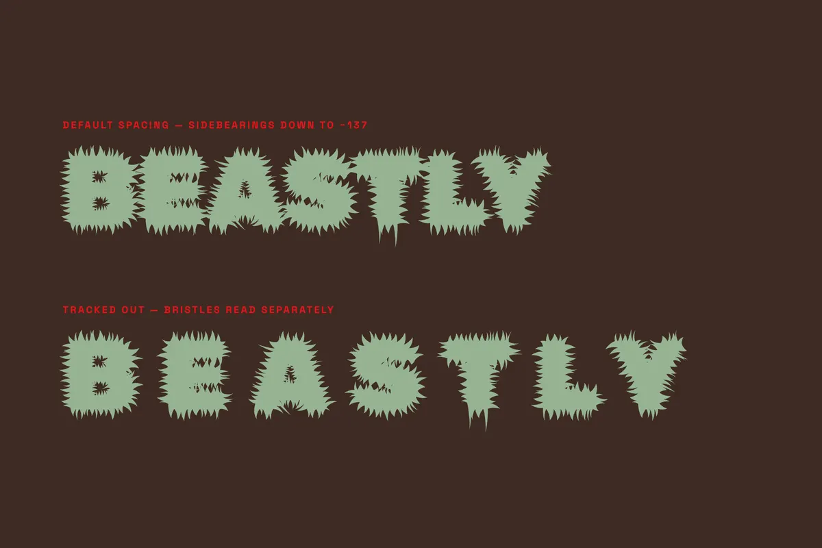 Rubik Beastly - Free Furry Monster Font