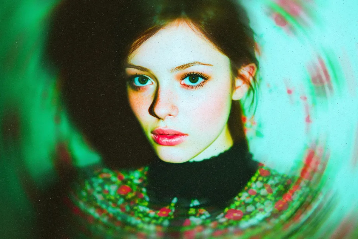 Vibrant Spinning Photo Effect