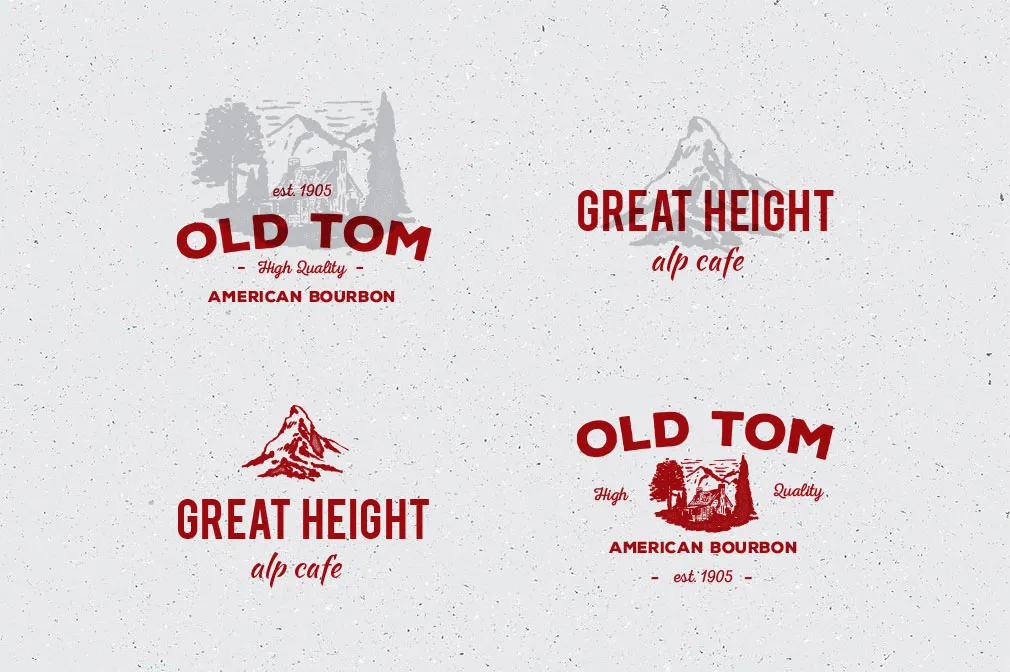 Timber! Vector Elements Set