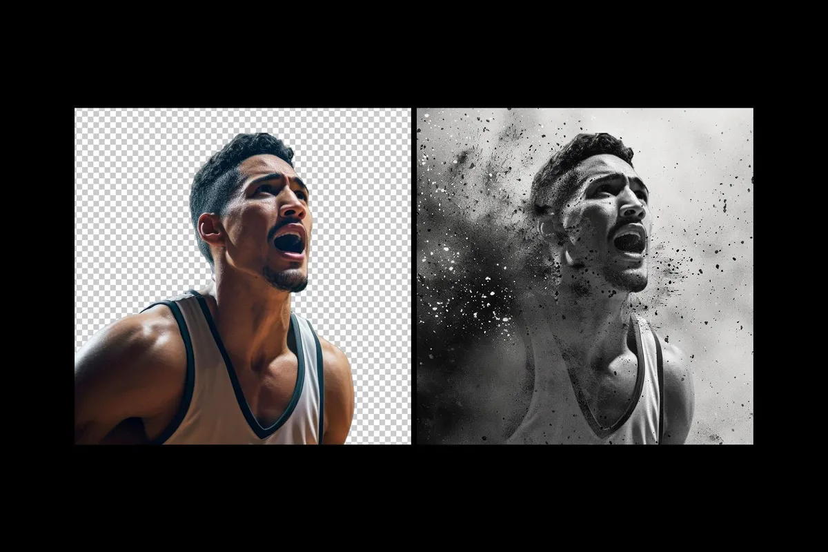 Dust Powder Photo Effect