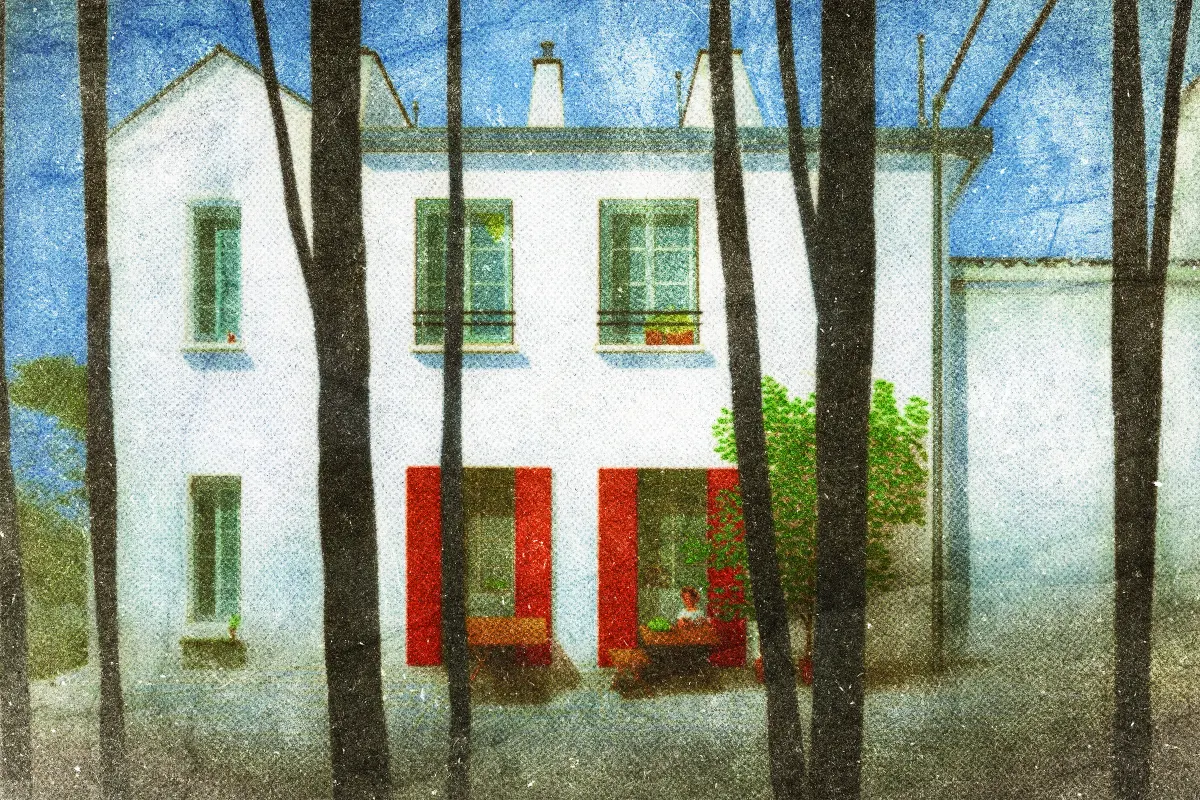 Antique Halftone Photo Effect