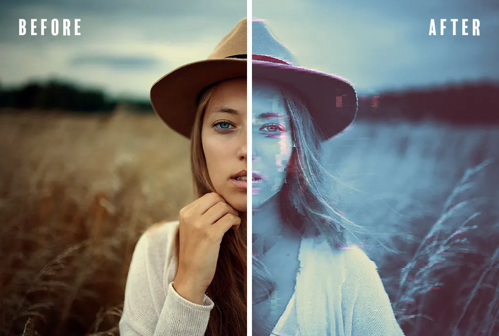 Glitchery Photoshop Effects
