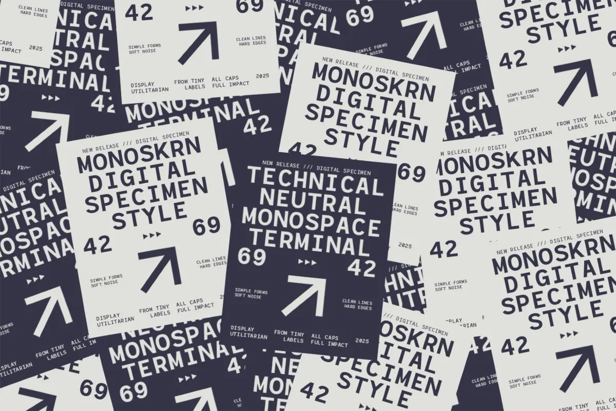 Monoskrn – Modern Monospaced Font