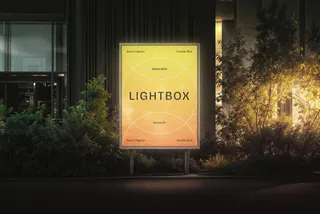 Lightbox At Night Mockup