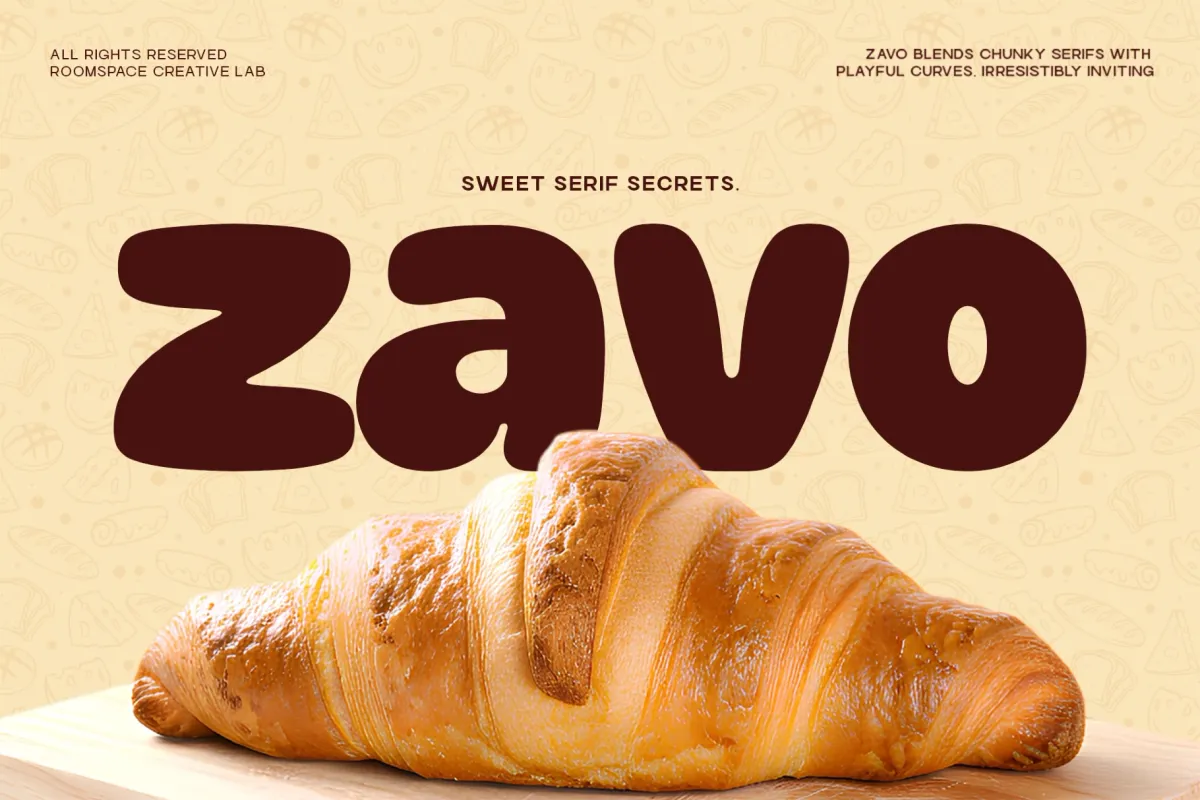 Zavo Sans – Playful Food Branding Font