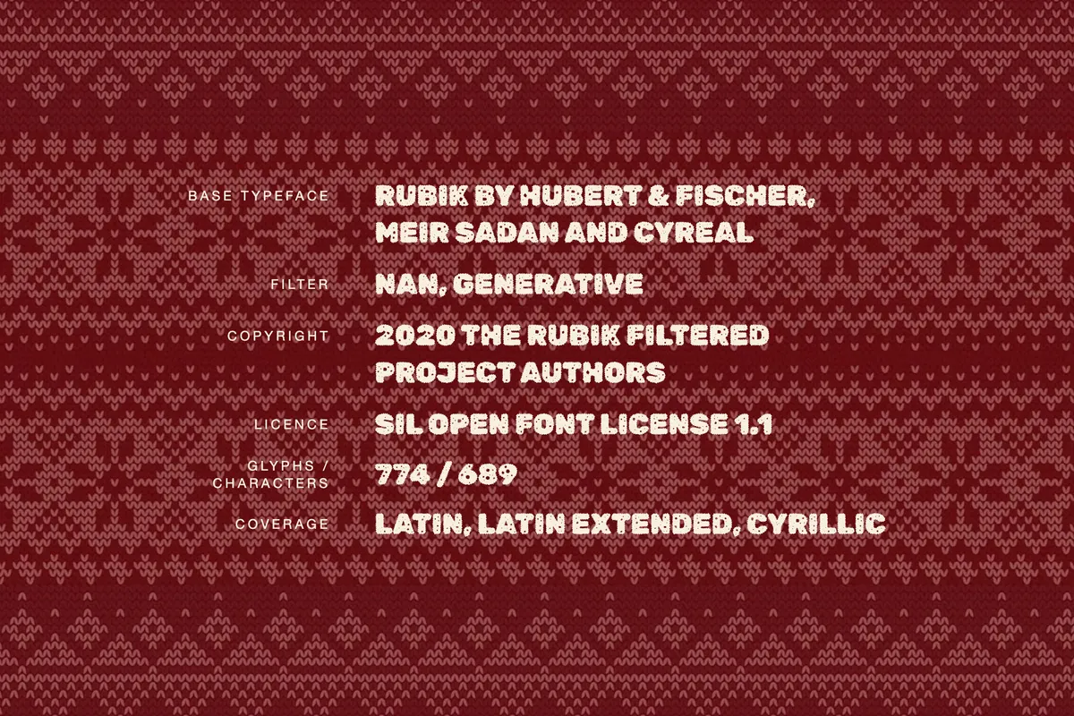 Rubik Gemstones — Free Winter Display Font