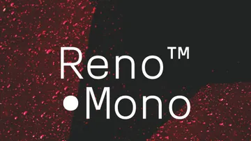 Reno Mono Typeface