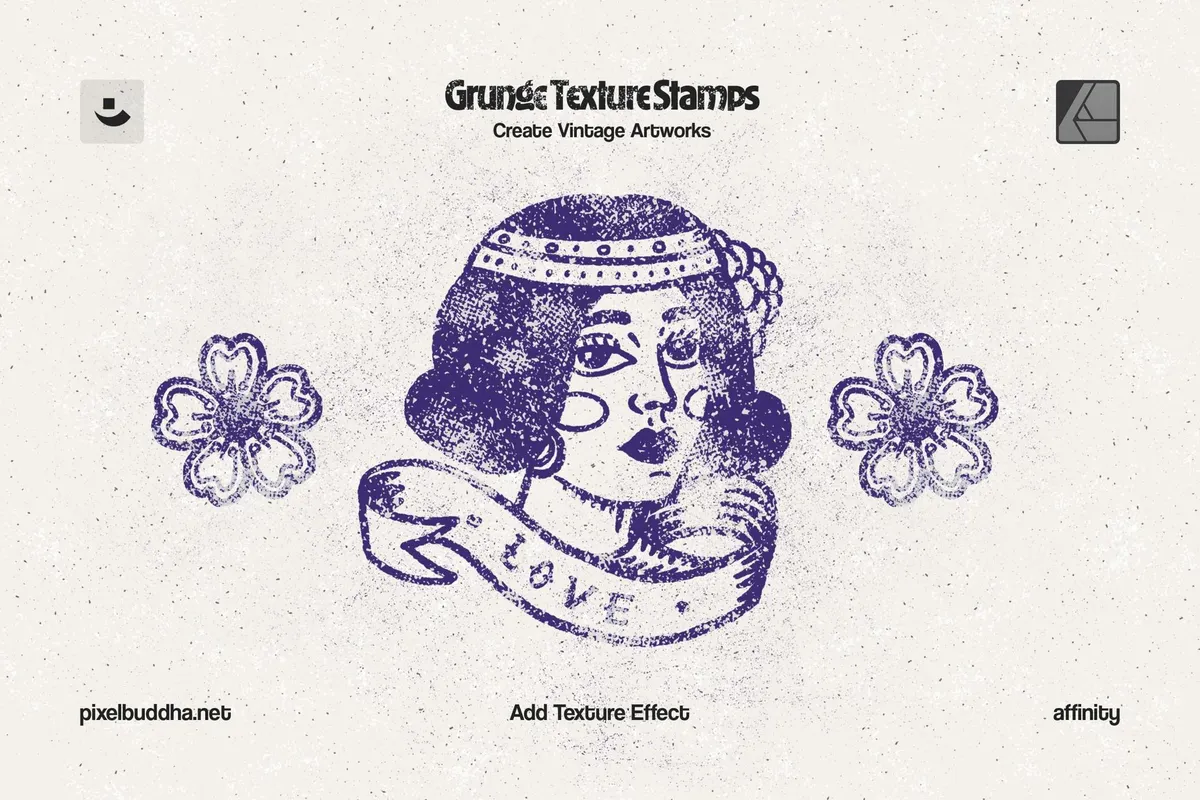 Grunge Stamp Affinity Designer Brushes
