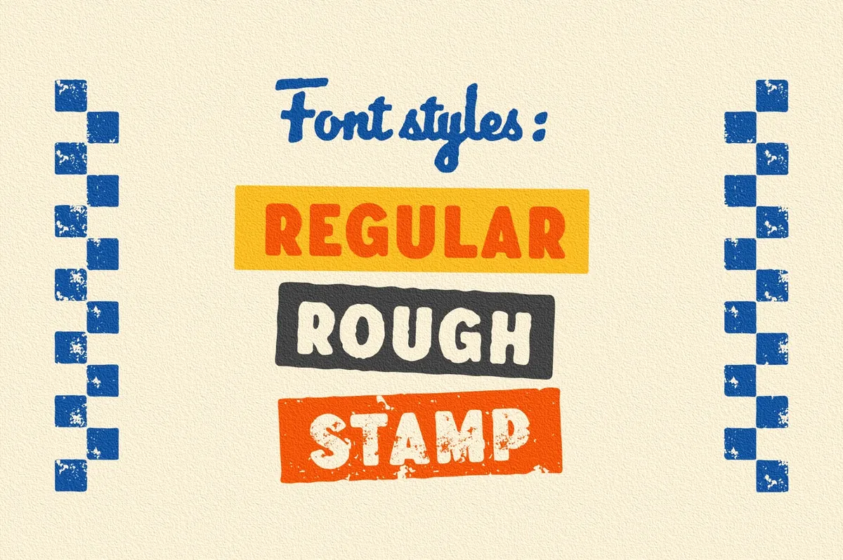 Vilanders - Vintage Stamp Font