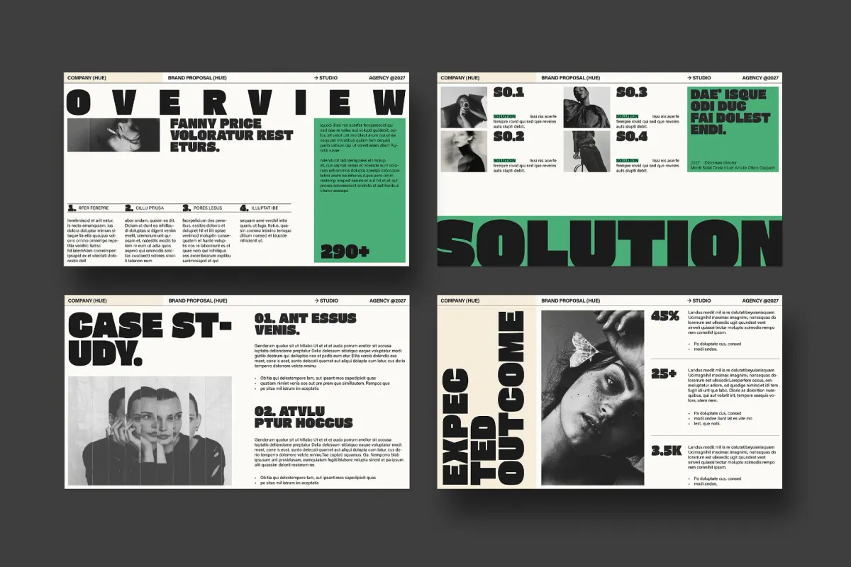 HUE - Brand Proposal Presentation Template