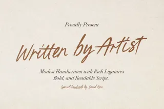 Written by Artist - Ligature Script