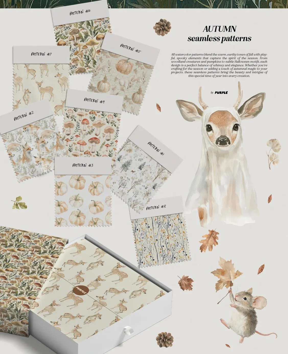 Autumn & Halloween Seasonal Art Collection
