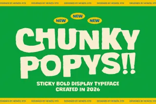 Chunky Popys - Bubble Display Font