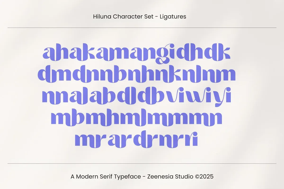 Hiluna — Clean Sans Serif