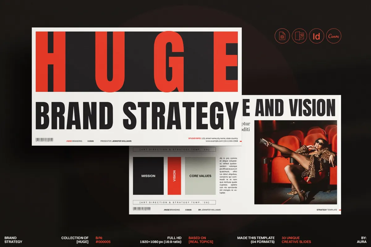 HUGE - Brand Strategy Presentation Template