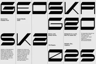 Geoska – Sci-fi Display Font