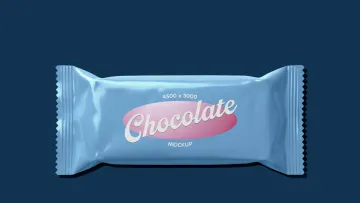 Chocolate Bar Packaging Mockup