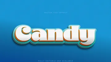 Candy Vector Text Effect