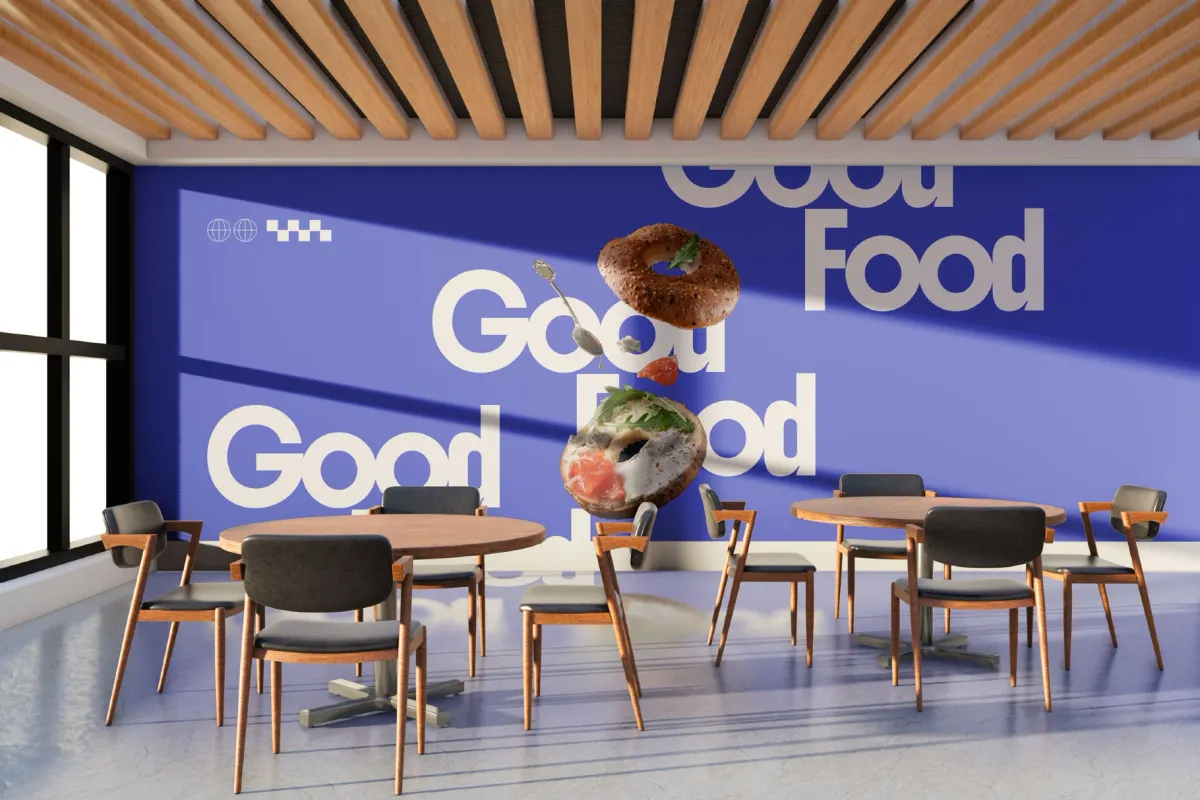 Restaurant Wall Mockup
