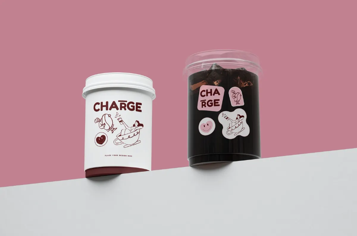 Iced Coffee Cup Mockup