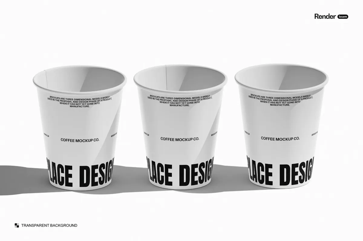 Paper Cup Mockup Set