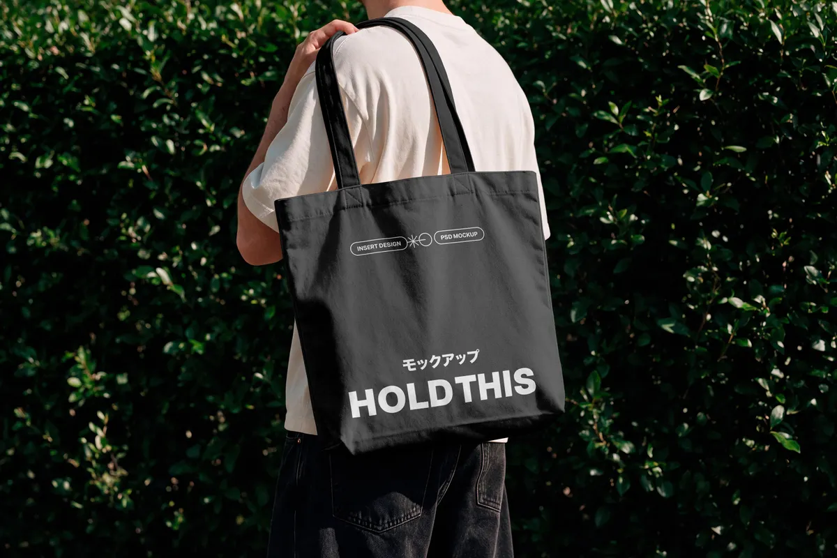 Commercial Tote Bag Mockup