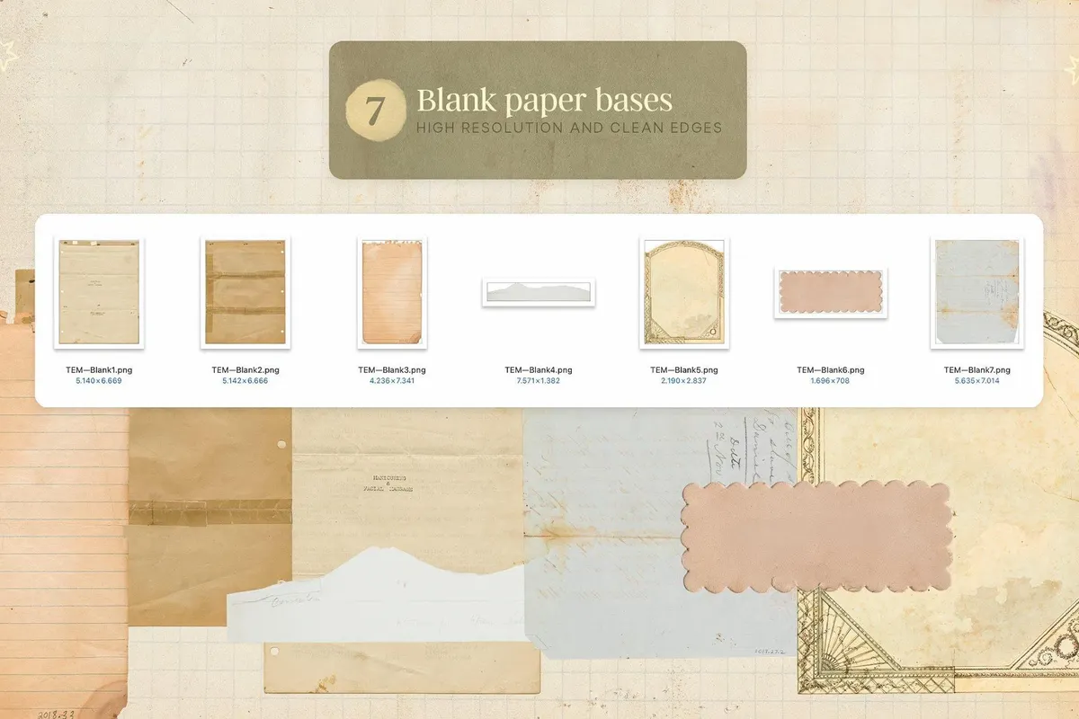 Vintage Ephemera Paper Pack