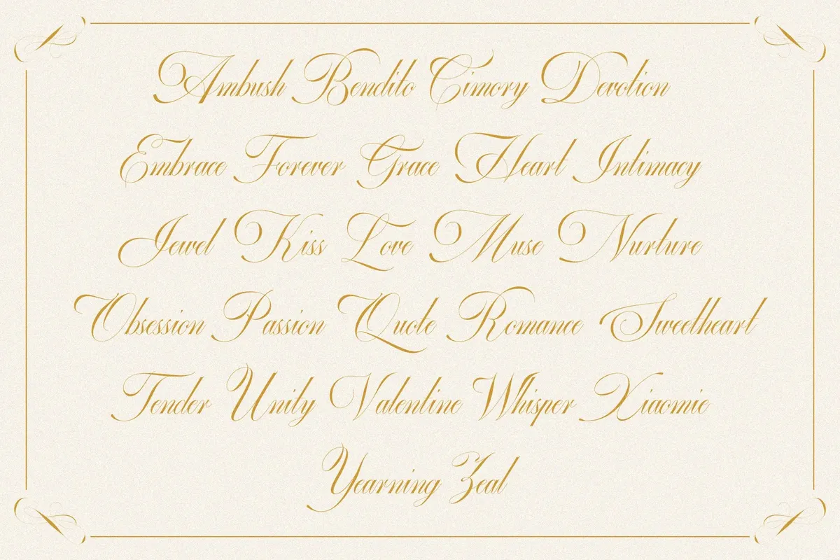 GEFUHATPIN — Elegant Calligraphy Font