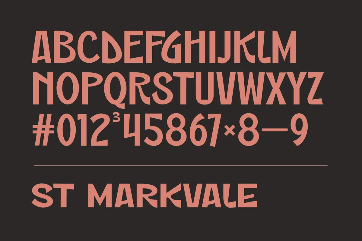 ST Markvale – Bold Rough Display Font Family